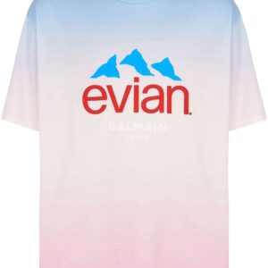 Balmain x Evian gradient-effect T-shirt