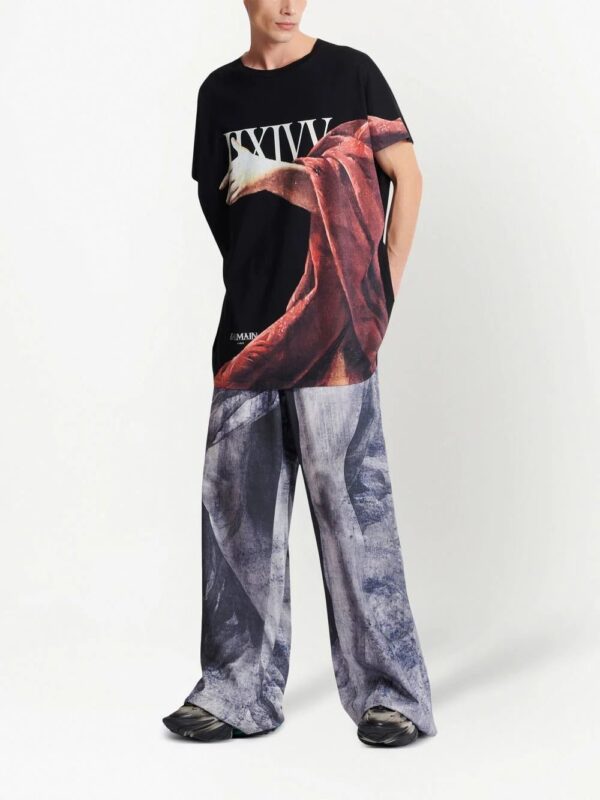 Balmain  graphic-print cotton T-shirt - Image 2