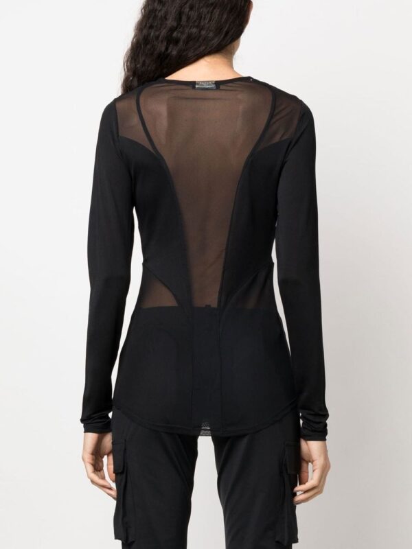 Balmain semi-sheer panelled top - Image 4