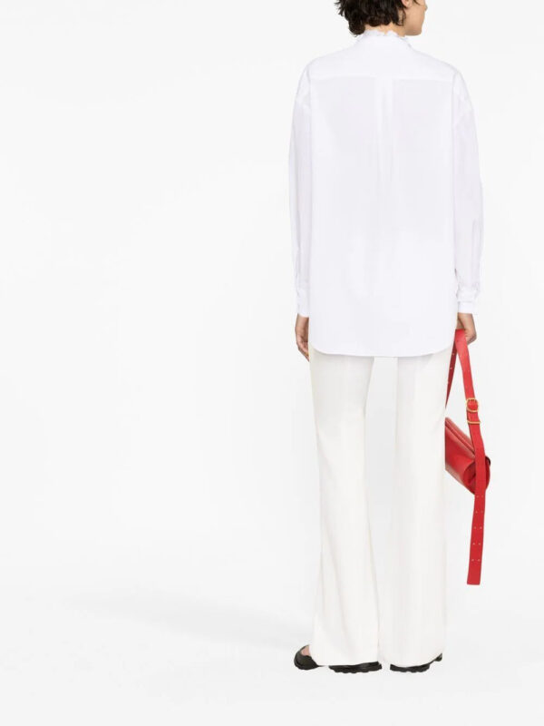 Alexander McQueen  ruffled cotton shirt - Image 3