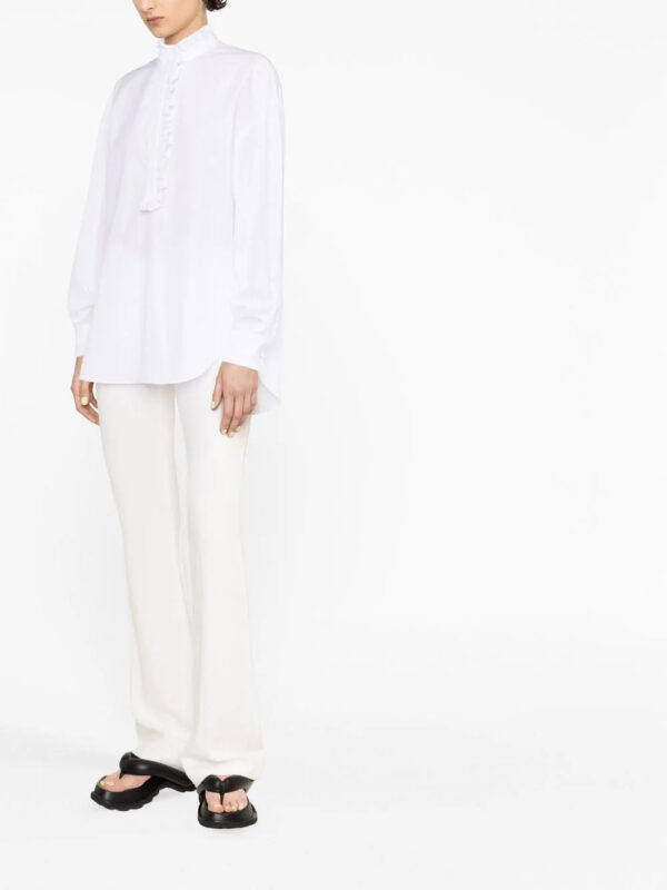 Alexander McQueen  ruffled cotton shirt - Image 4