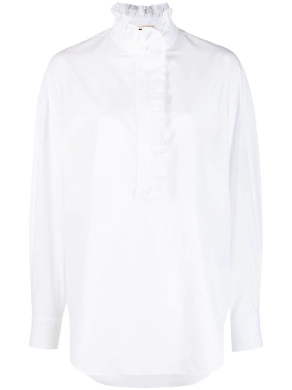 Alexander McQueen  ruffled cotton shirt