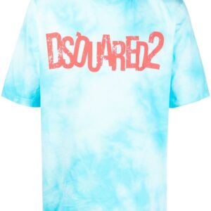 DSQUARED2  logo-print tie-dye T-shirt