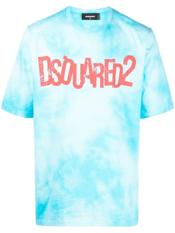 DSQUARED2  logo-print tie-dye T-shirt