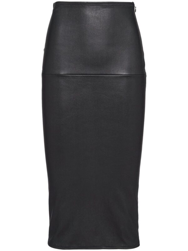 Prada  triangle-logo pencil skirt
