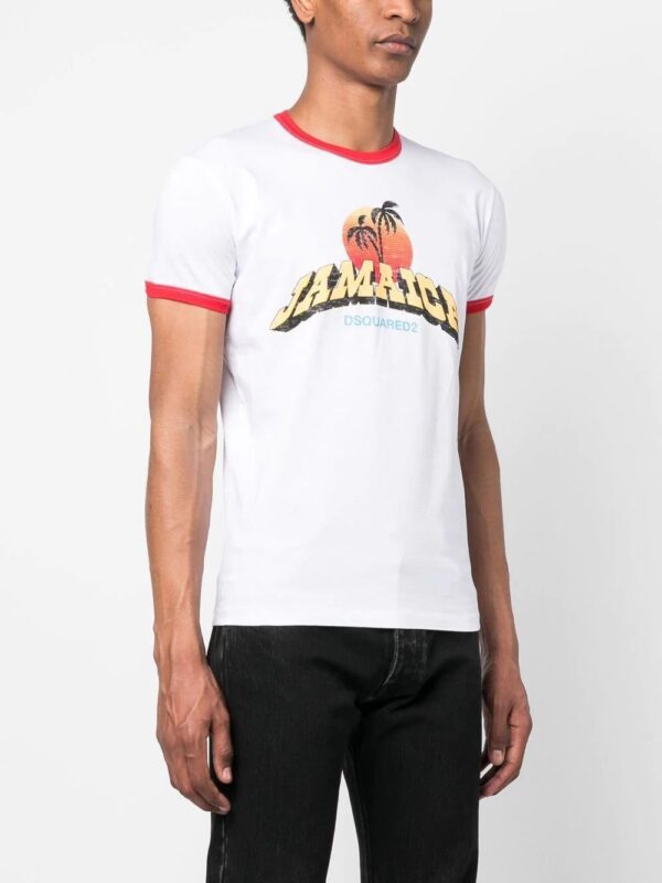 Dsquared2  Jamaica logo-print T-shirt - Image 3