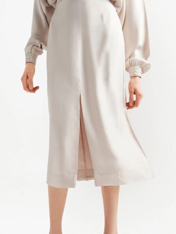 Prada  high-waisted twill midi skirt - Image 4