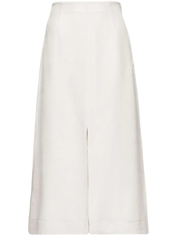 Prada  high-waisted twill midi skirt