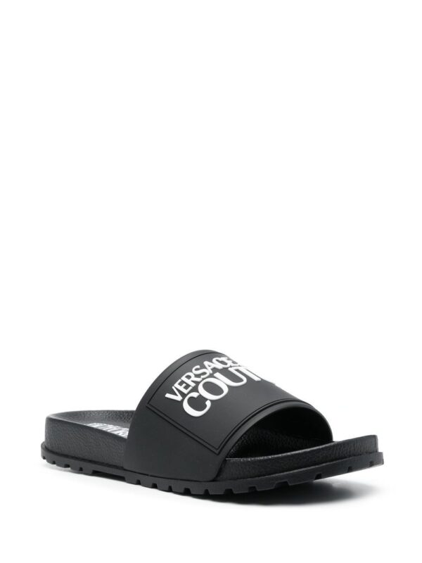 Versace Jeans Couture logo-print slides - Image 2