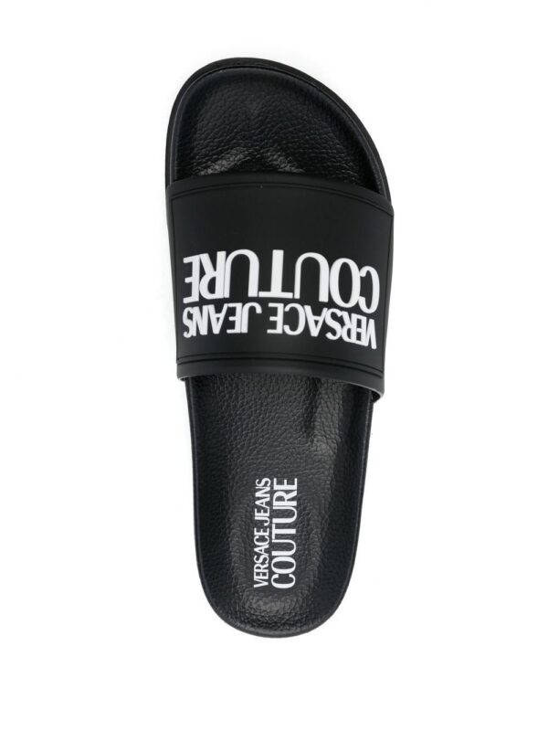 Versace Jeans Couture logo-print slides - Image 4