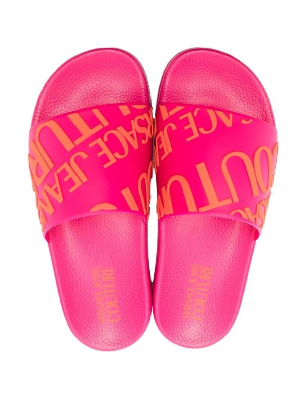Versace Jeans Couture logo-print slides - Image 4