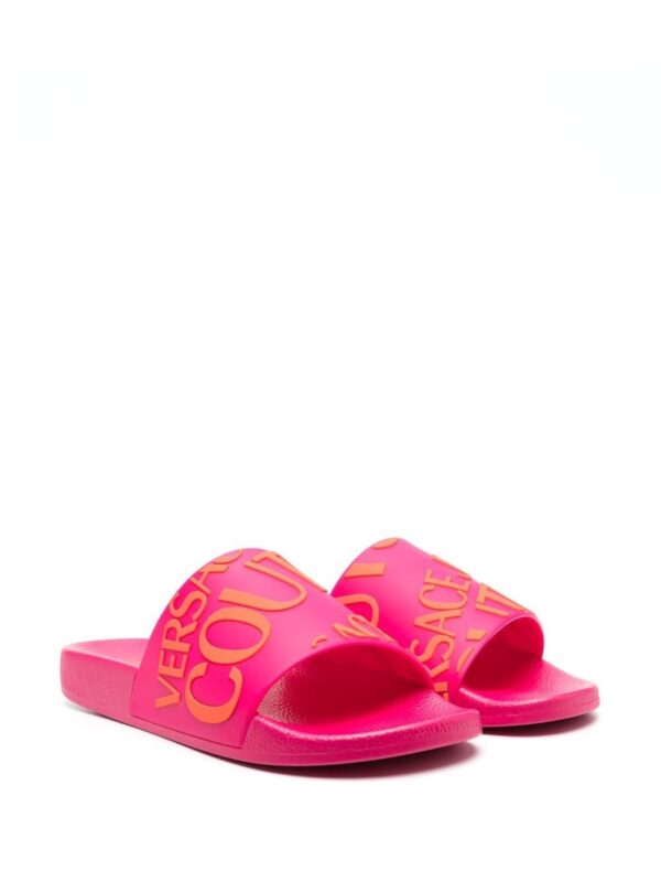 Versace Jeans Couture logo-print slides - Image 2
