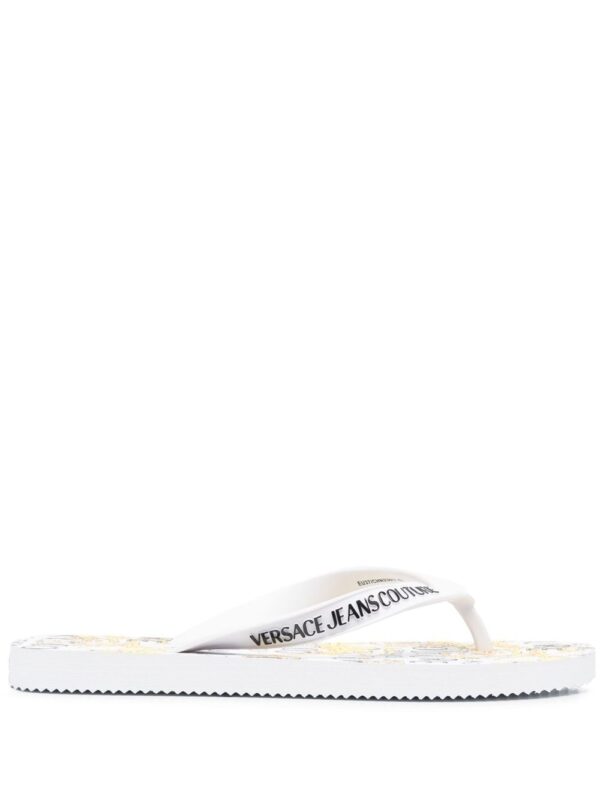 Versace Jeans Couture Barocco' print flip flops