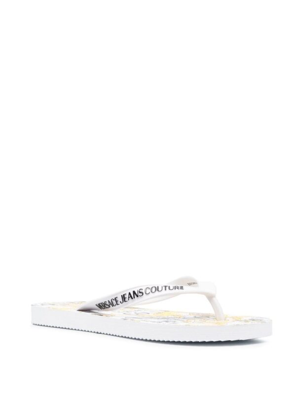 Versace Jeans Couture Barocco' print flip flops - Image 2
