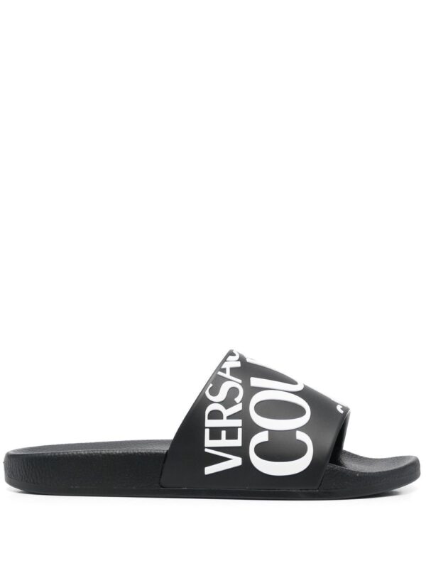 Versace Jeans Couture logo-print slides