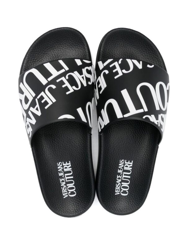 Versace Jeans Couture logo-print slides - Image 4
