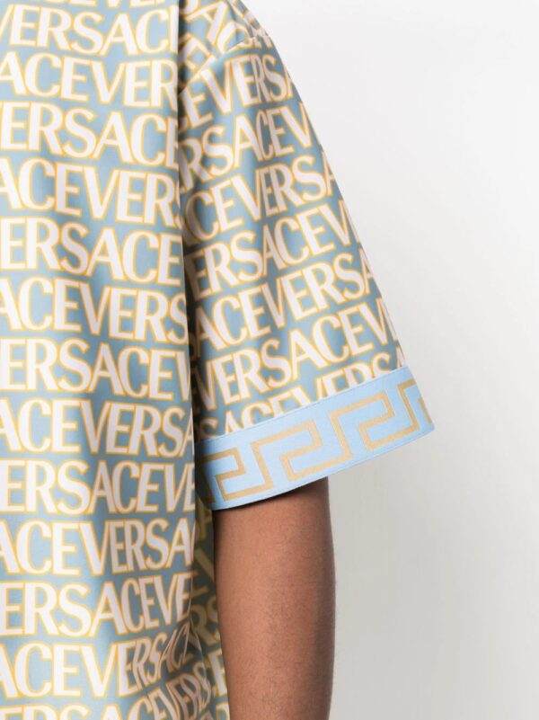 Versace  Versace Allover-print T-shirt - Image 4