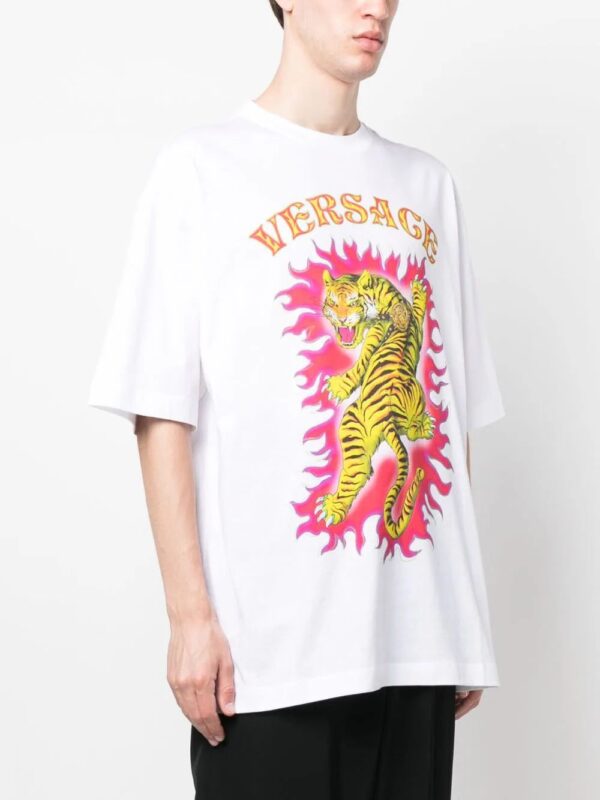 Versace  Roar-print cotton T-shirt - Image 3