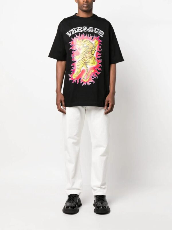 Versace  Roar-print cotton T-shirt - Image 2