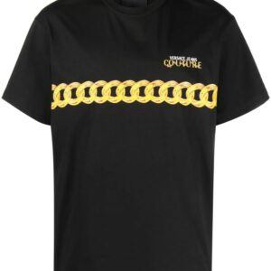 Versace Jeans Couture chain-link print cotton T-shirt