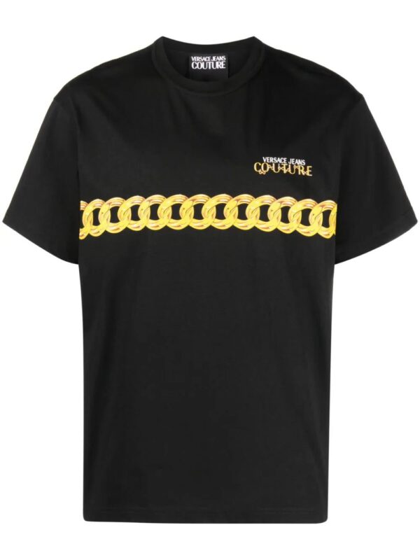 Versace Jeans Couture  chain-link print cotton T-shirt