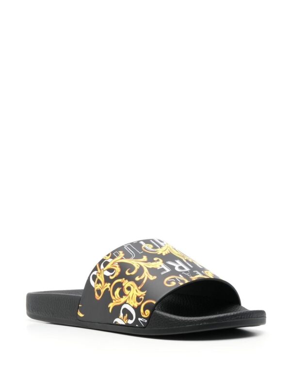 Versace Jeans Couture Barocco' print slides - Image 2
