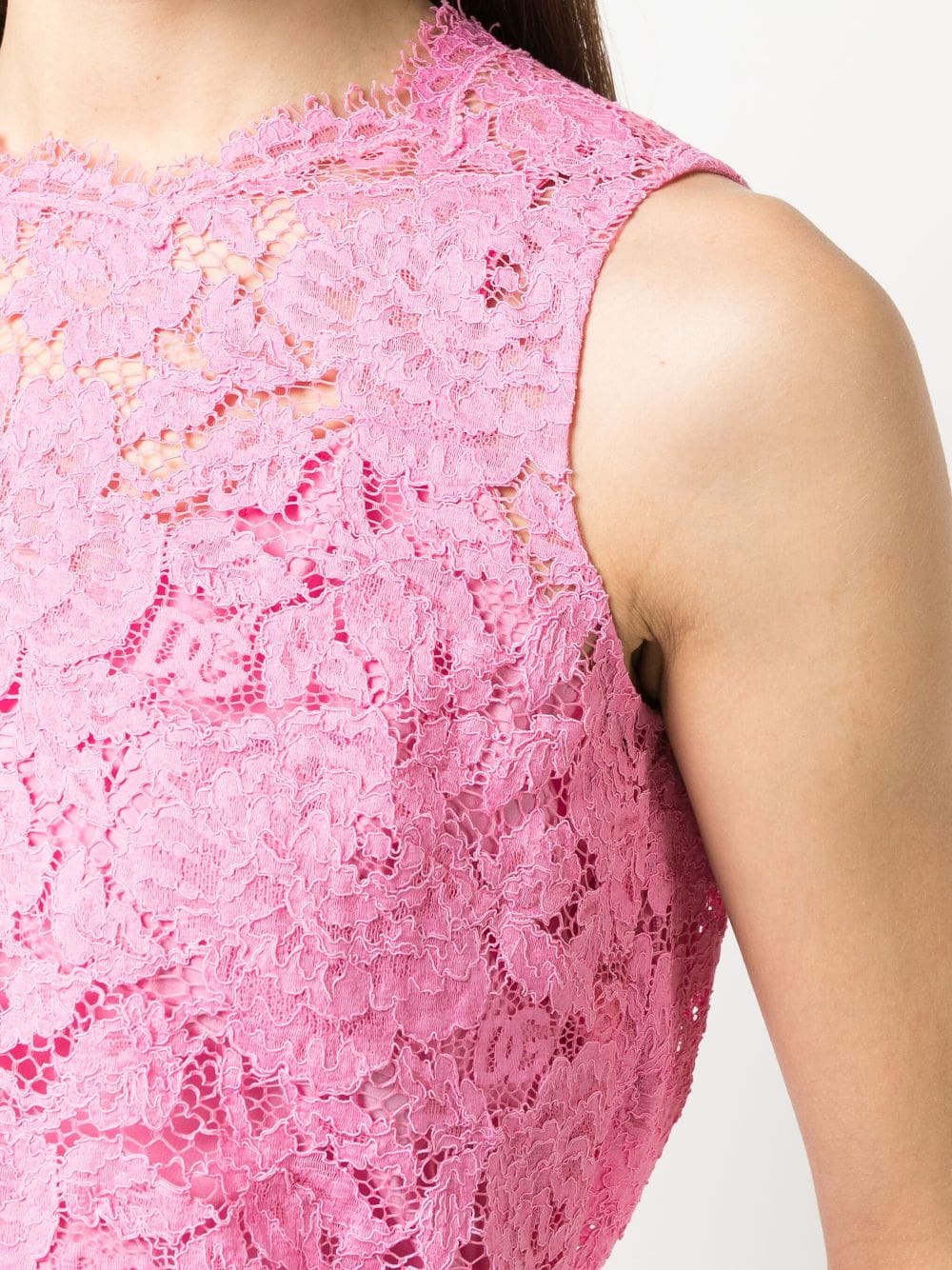 Dolce & Gabbana floral lace sleeveless top - Image 5