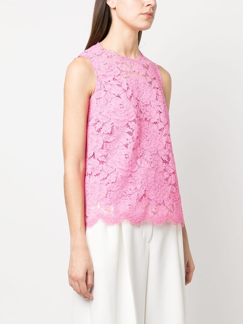 Dolce & Gabbana floral lace sleeveless top - Image 3