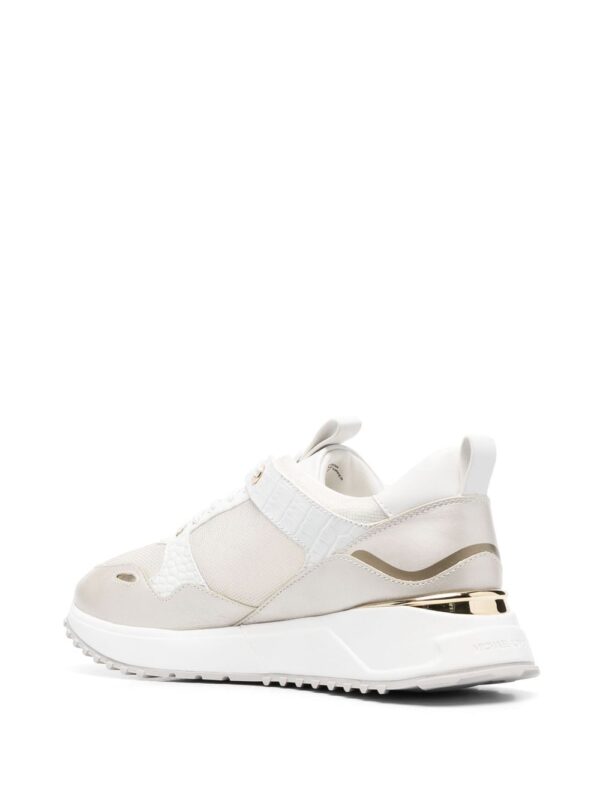 Michael Michael Kors Theo metallic-effect low-top sneakers - Image 3