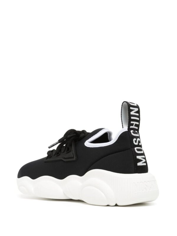 Moschino logo-patch low-top sneakers - Image 3