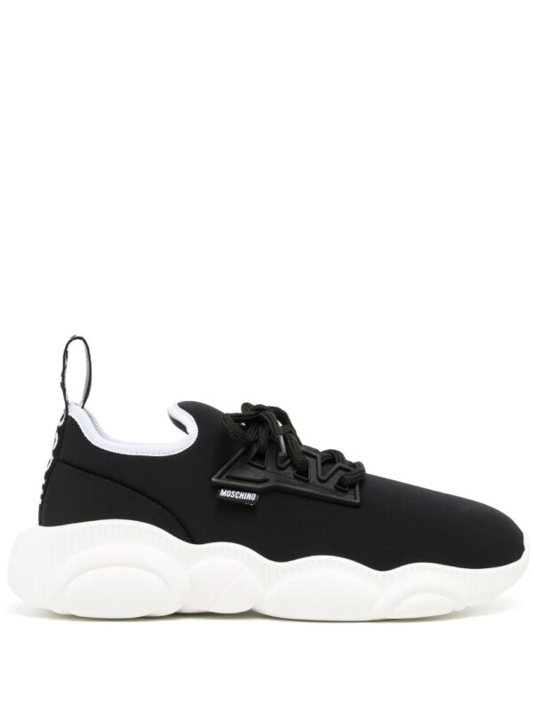 Moschino logo-patch low-top sneakers