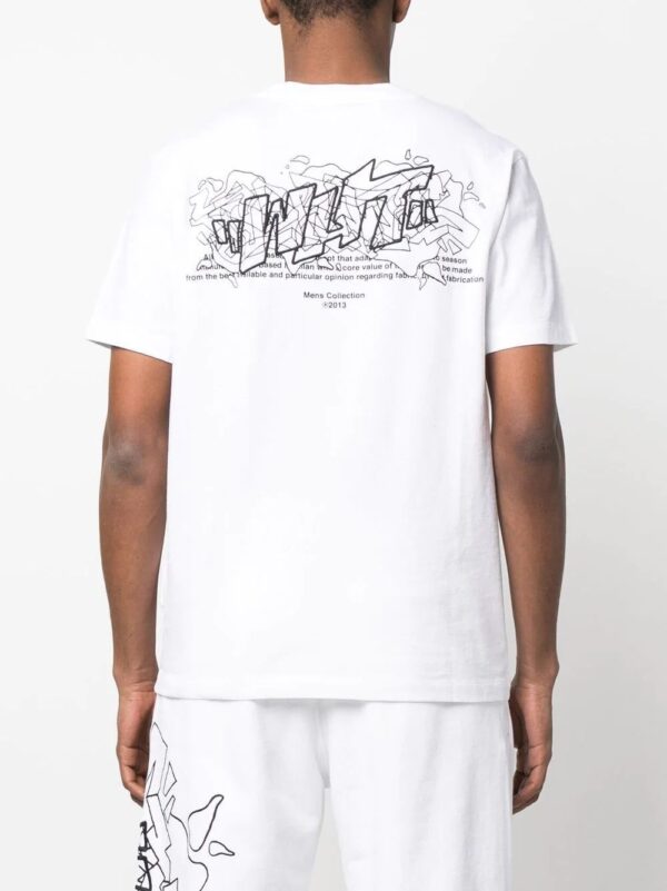 Off-White  graphic-print cotton T-shirt - Image 4