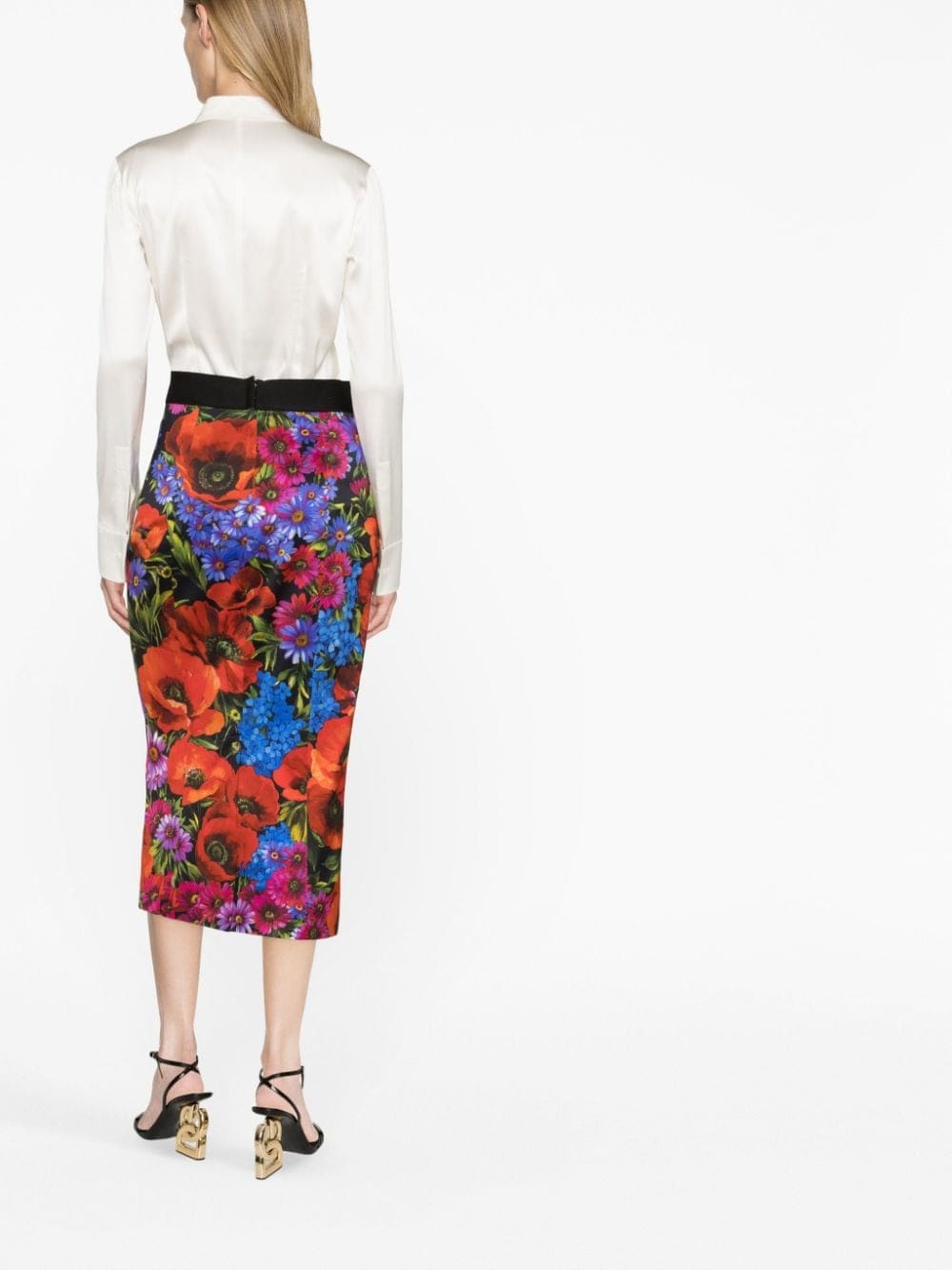 Dolce & Gabbana satin long-sleeve bodysuit - Image 3