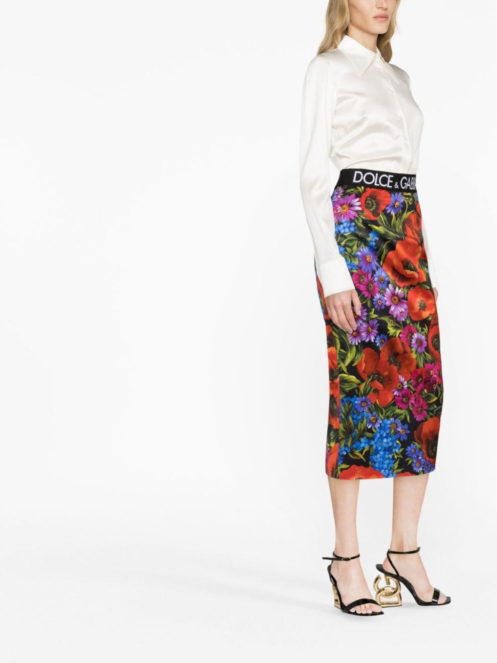 Dolce & Gabbana satin long-sleeve bodysuit - Image 4