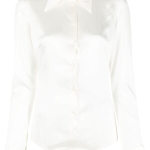 Dolce & Gabbana satin long-sleeve bodysuit