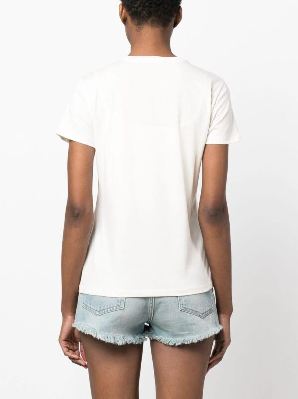 Karl Lagerfeld  embroidered-logo short-sleeve T-shirt - Image 4