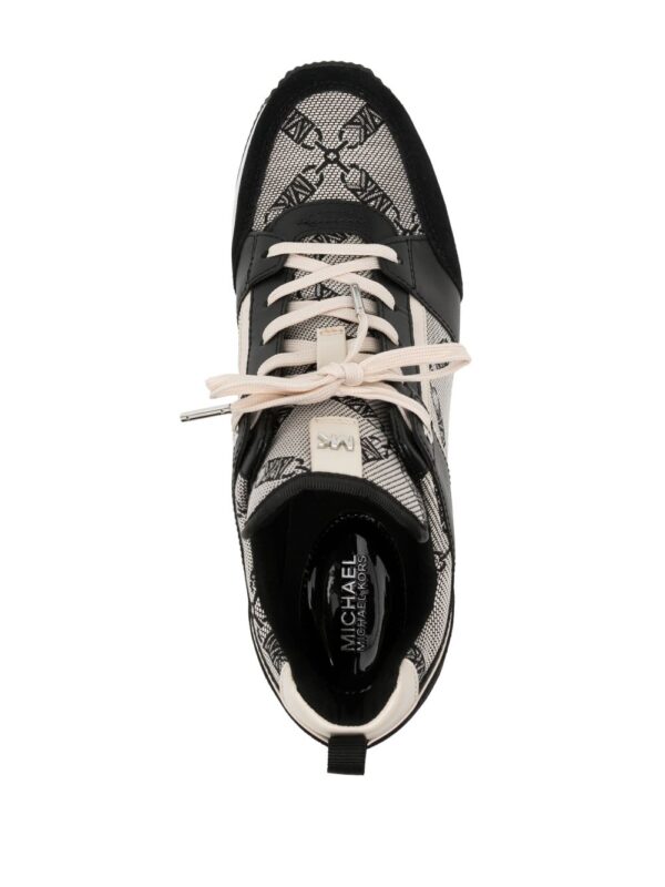 Michael Kors Georgie jacquard wedge sneakers - Image 4