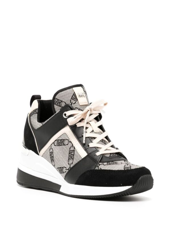 Michael Kors Georgie jacquard wedge sneakers - Image 2