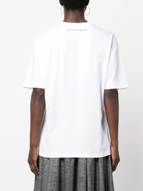 Alexander McQueen  eye-print cotton T-shirt - Image 4