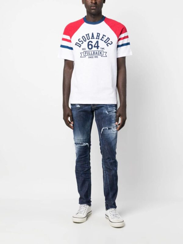 Dsquared2  colour-block logo T-shirt - Image 2