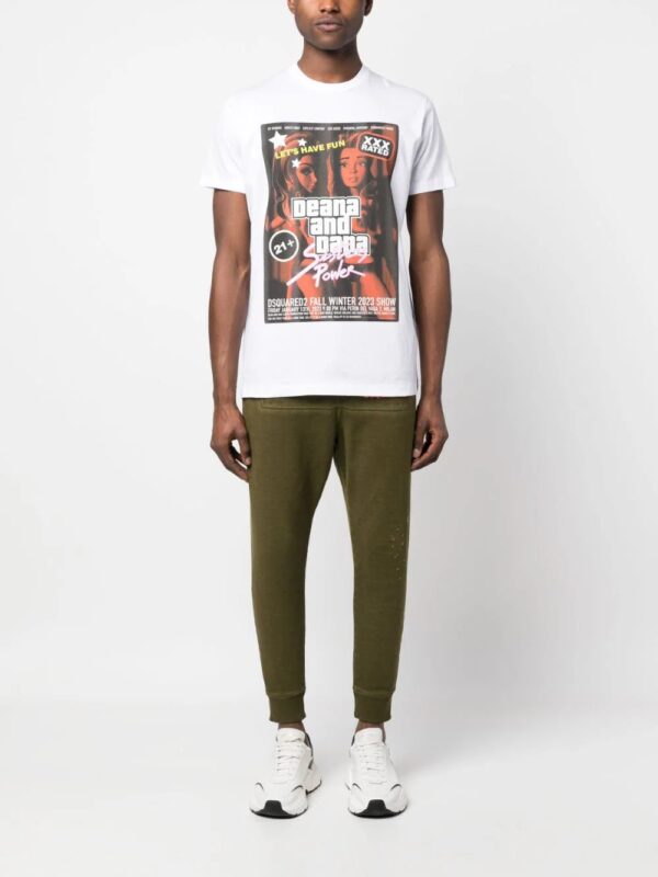 DSQUARED2  graphic-print cotton T-shirt - Image 2