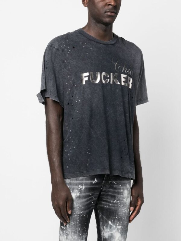 Dsquared2  graphic-print distressed T-shirt - Image 2