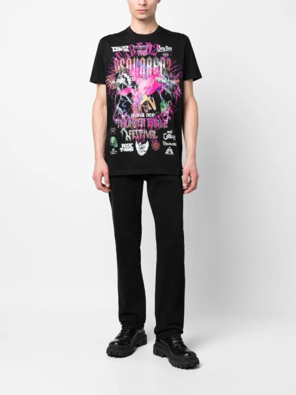 Dsquared2  graphic-print cotton T-shirt - Image 2