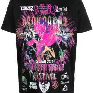 Dsquared2 graphic-print cotton T-shirt