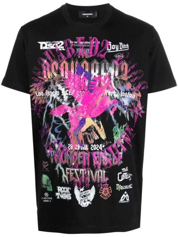 Dsquared2  graphic-print cotton T-shirt