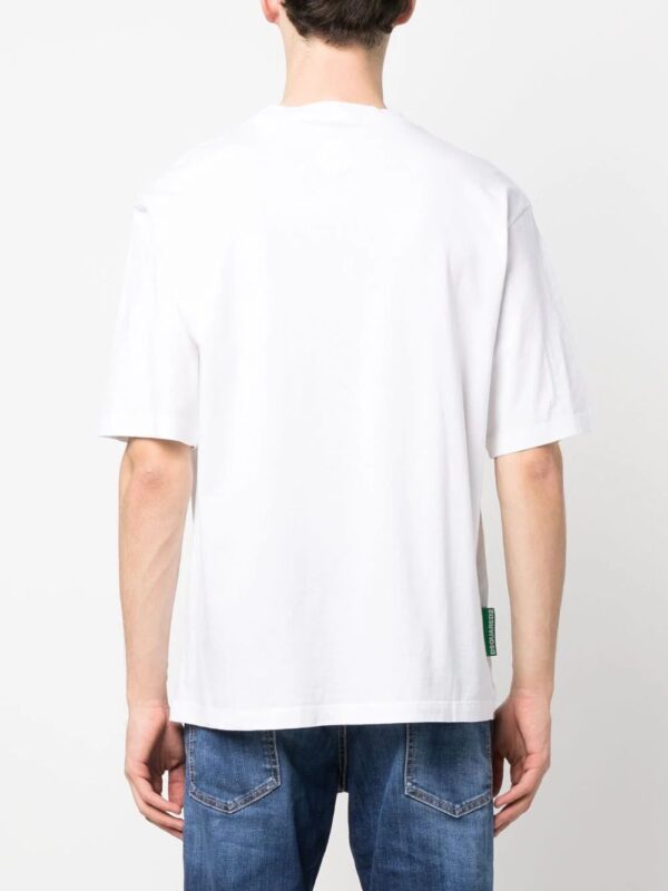 Dsquared2  graphic slogan-print T-shirt - Image 4