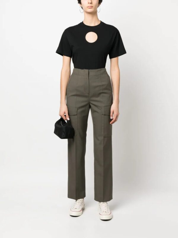 Karl Lagerfeld  cut-out cotton T-shirt - Image 2