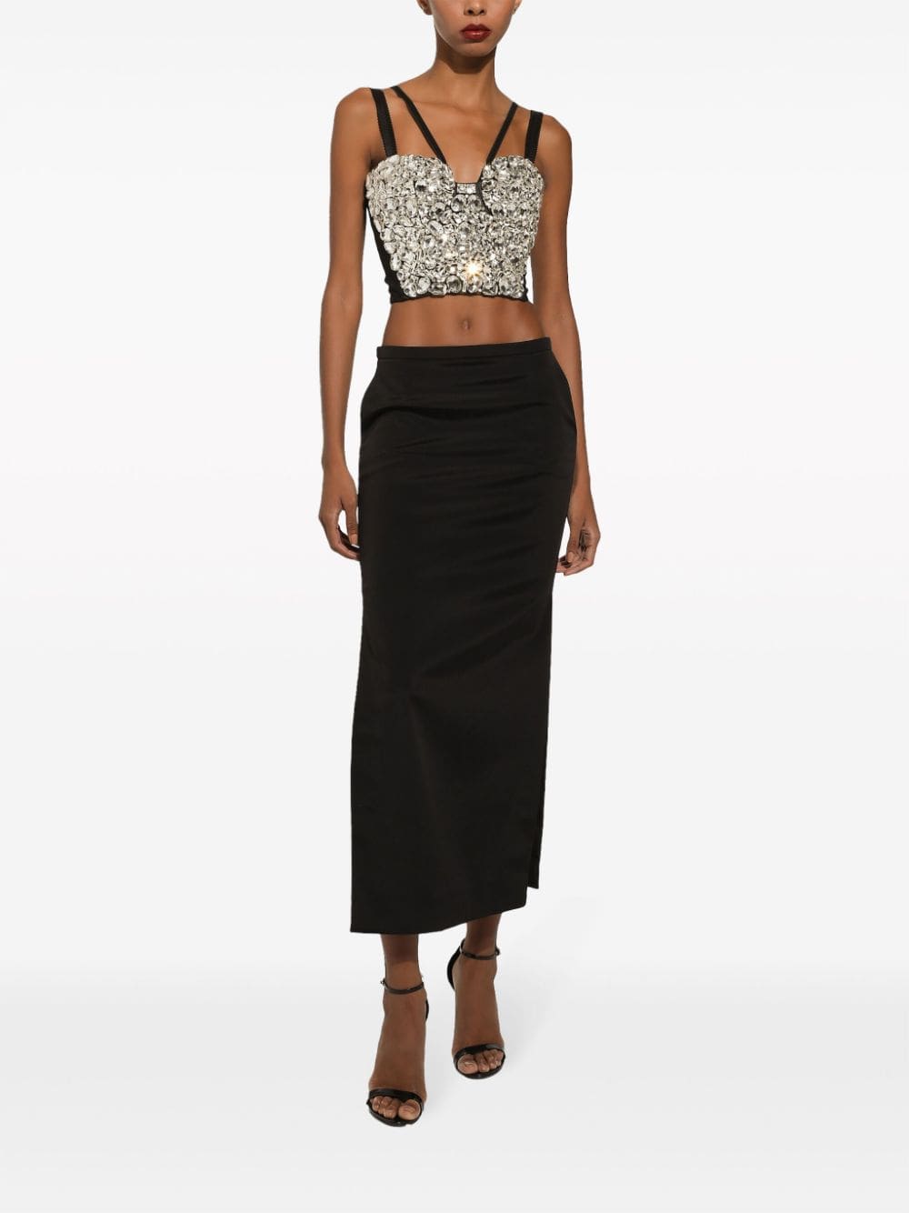 Dolce & Gabbana crystal-embellished crop top - Image 2