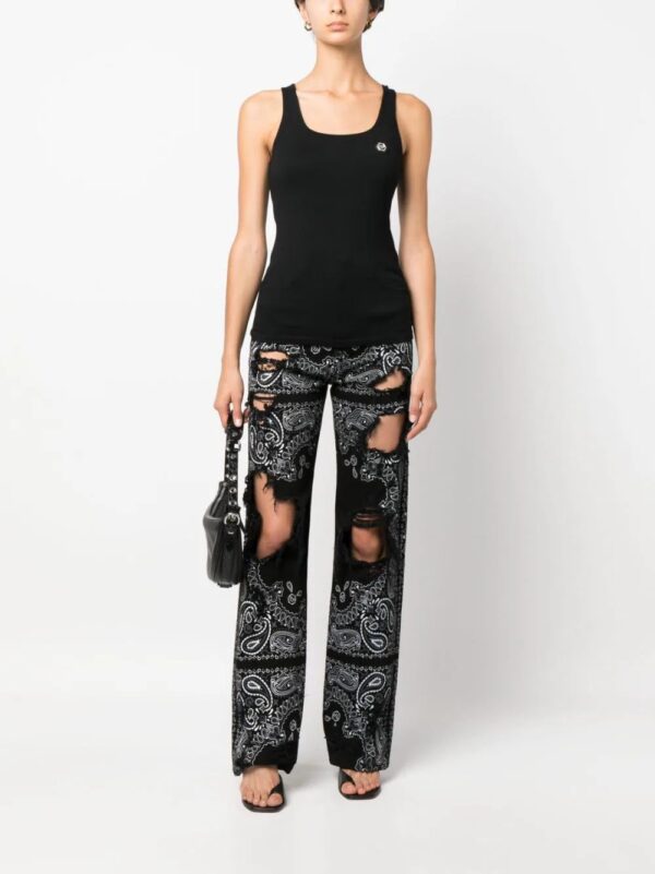 Philipp Plein  logo-patch tank top - Image 2
