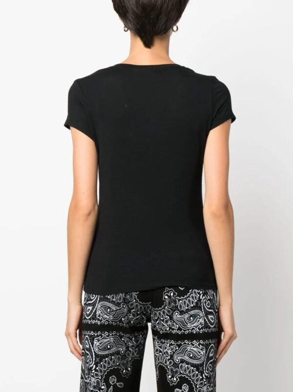 Philipp Plein  logo-patch V-neck T-shirt - Image 4